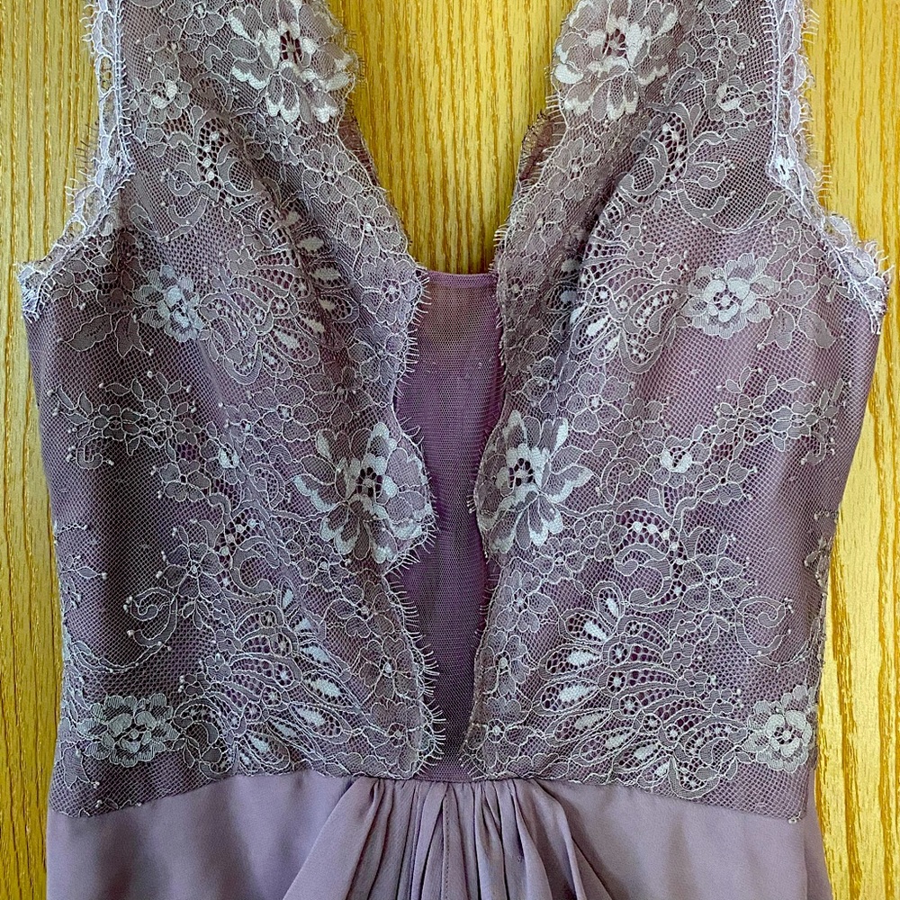 bcbgmaxazria, brandy lavender lace dress, size 6